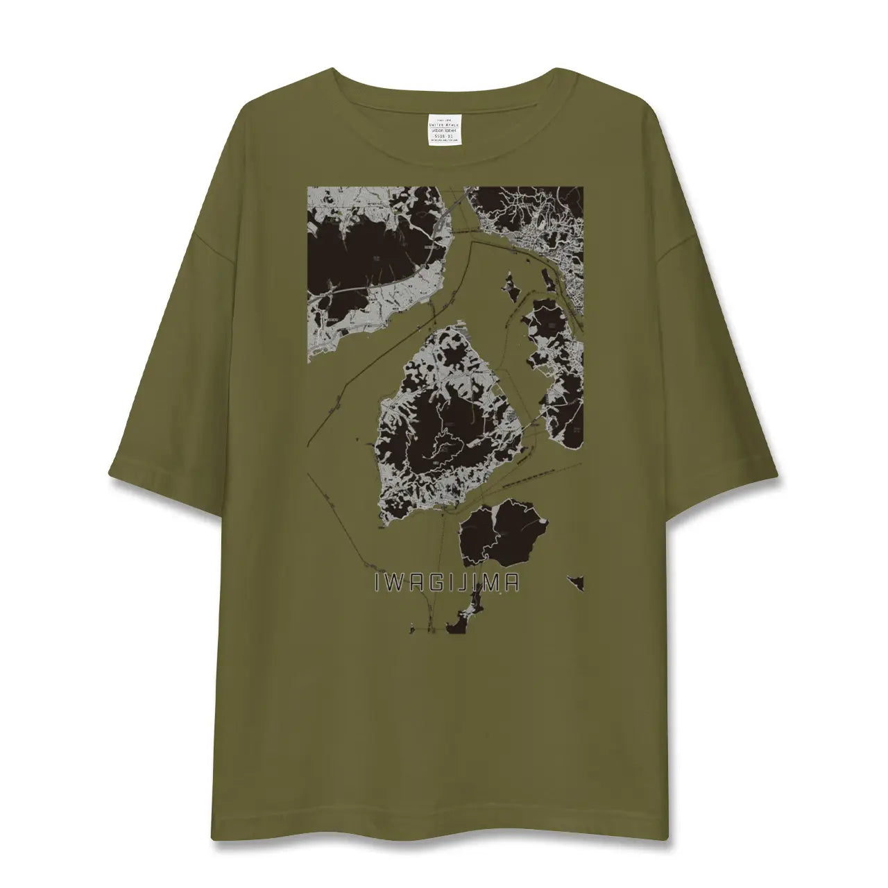 【岩城島(愛媛県)】地図柄ビッグシルエットTシャツ