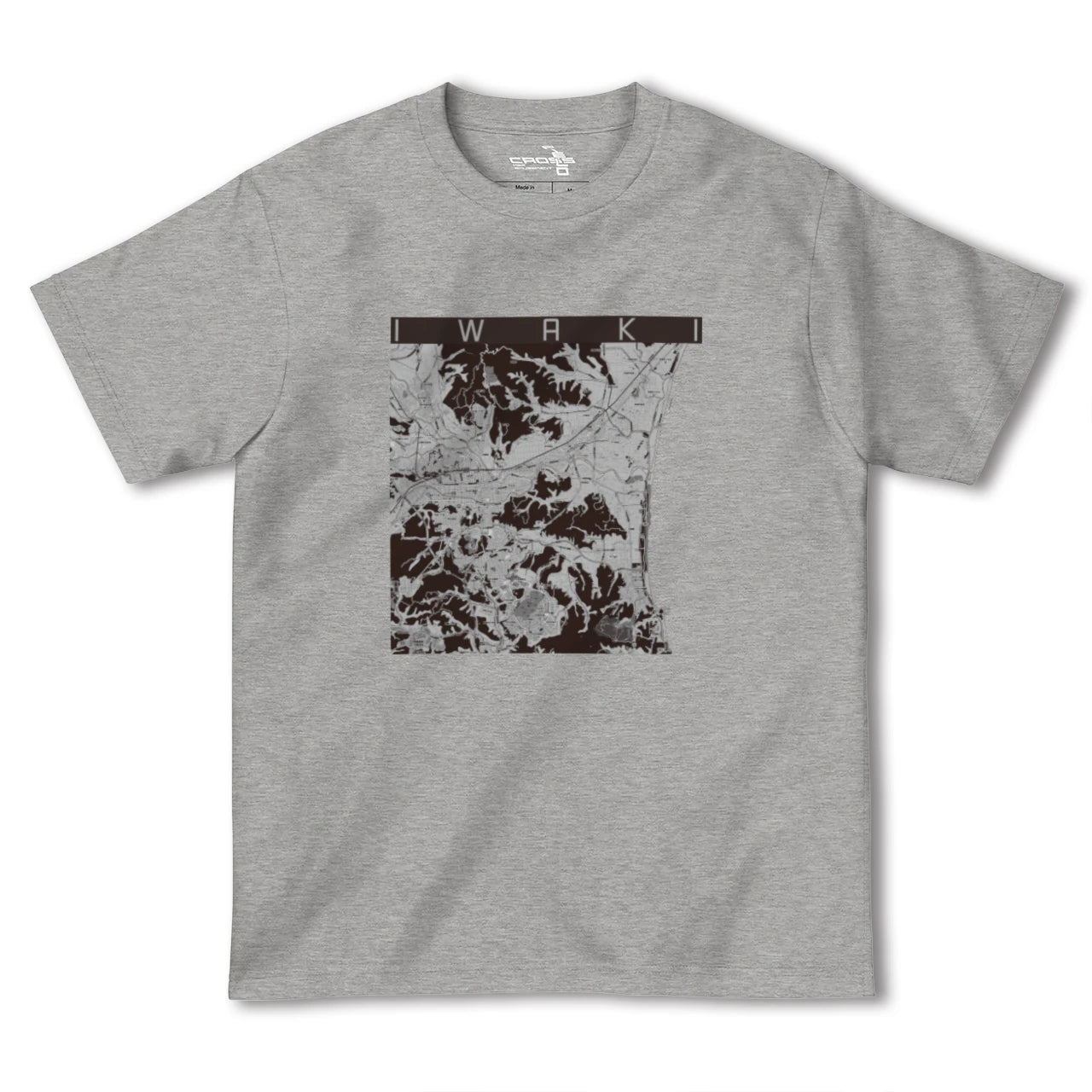 【いわき(福島県)】地図柄ヘビーウェイトTシャツ
