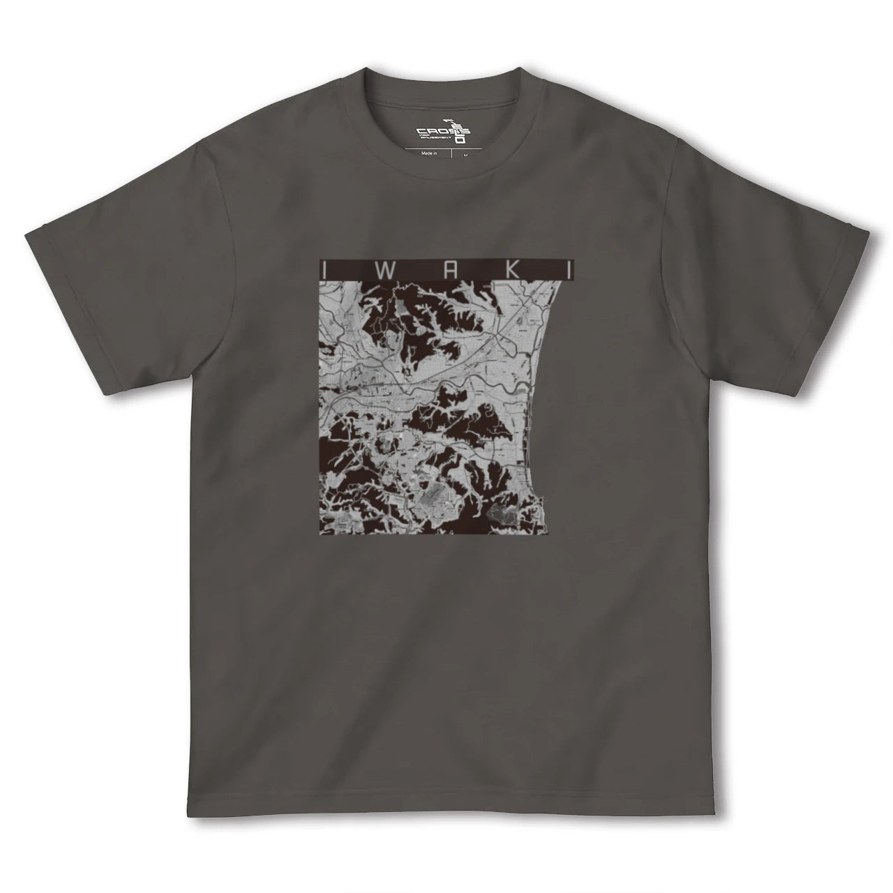 【いわき(福島県)】地図柄ヘビーウェイトTシャツ