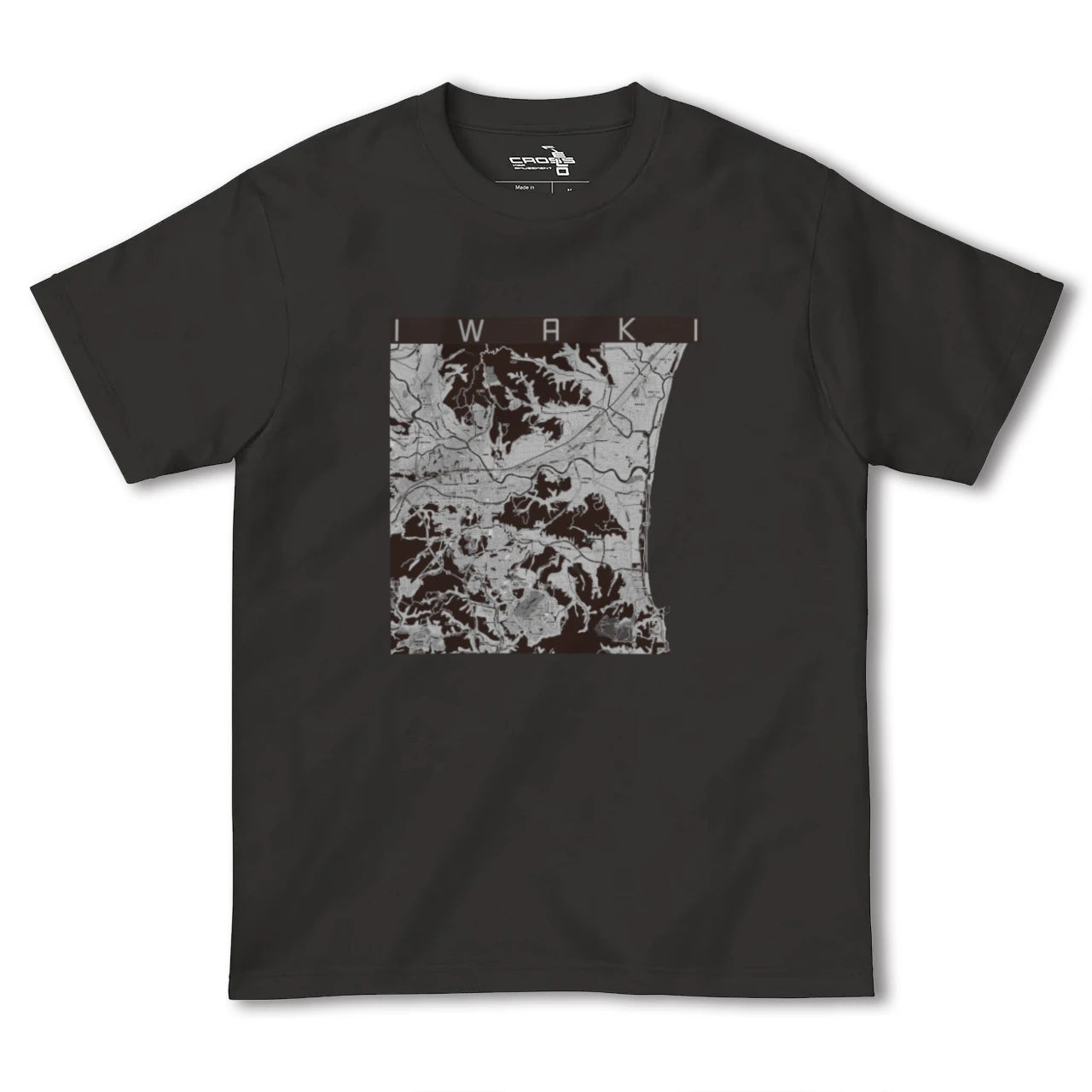 【いわき(福島県)】地図柄ヘビーウェイトTシャツ