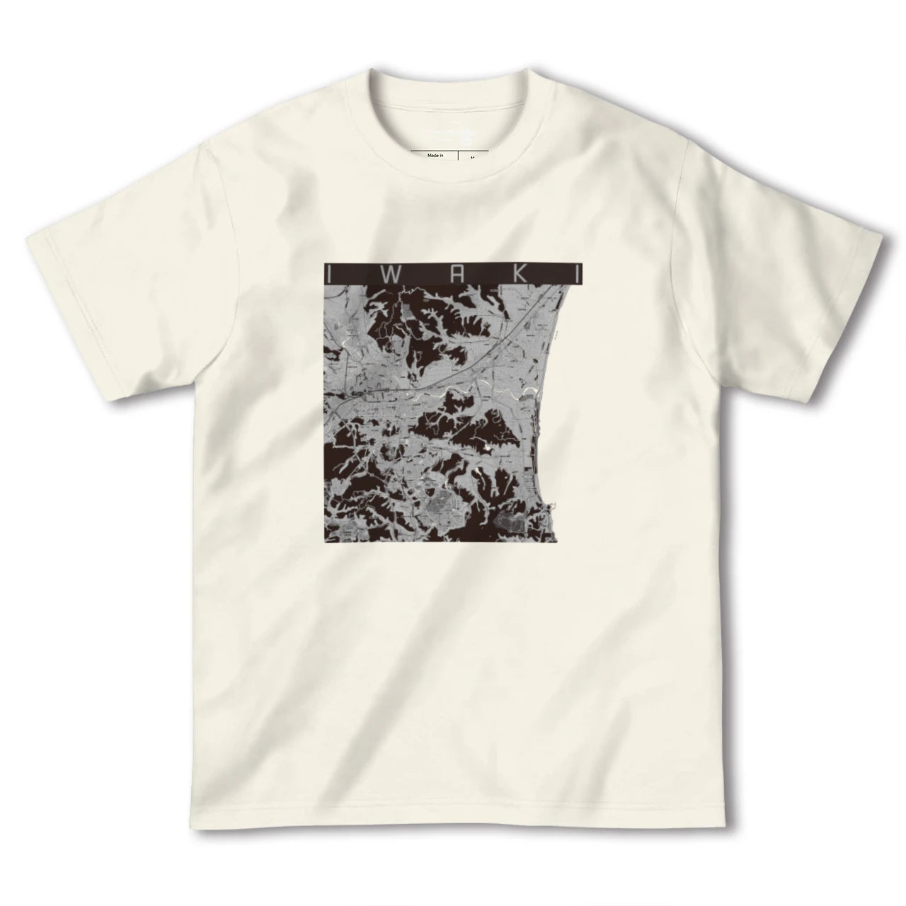 【いわき(福島県)】地図柄ヘビーウェイトTシャツ