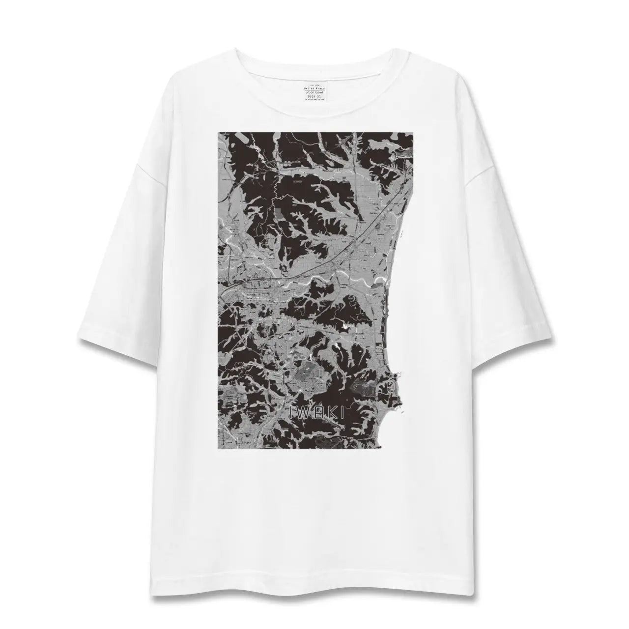 【いわき(福島県)】地図柄ビッグシルエットTシャツ