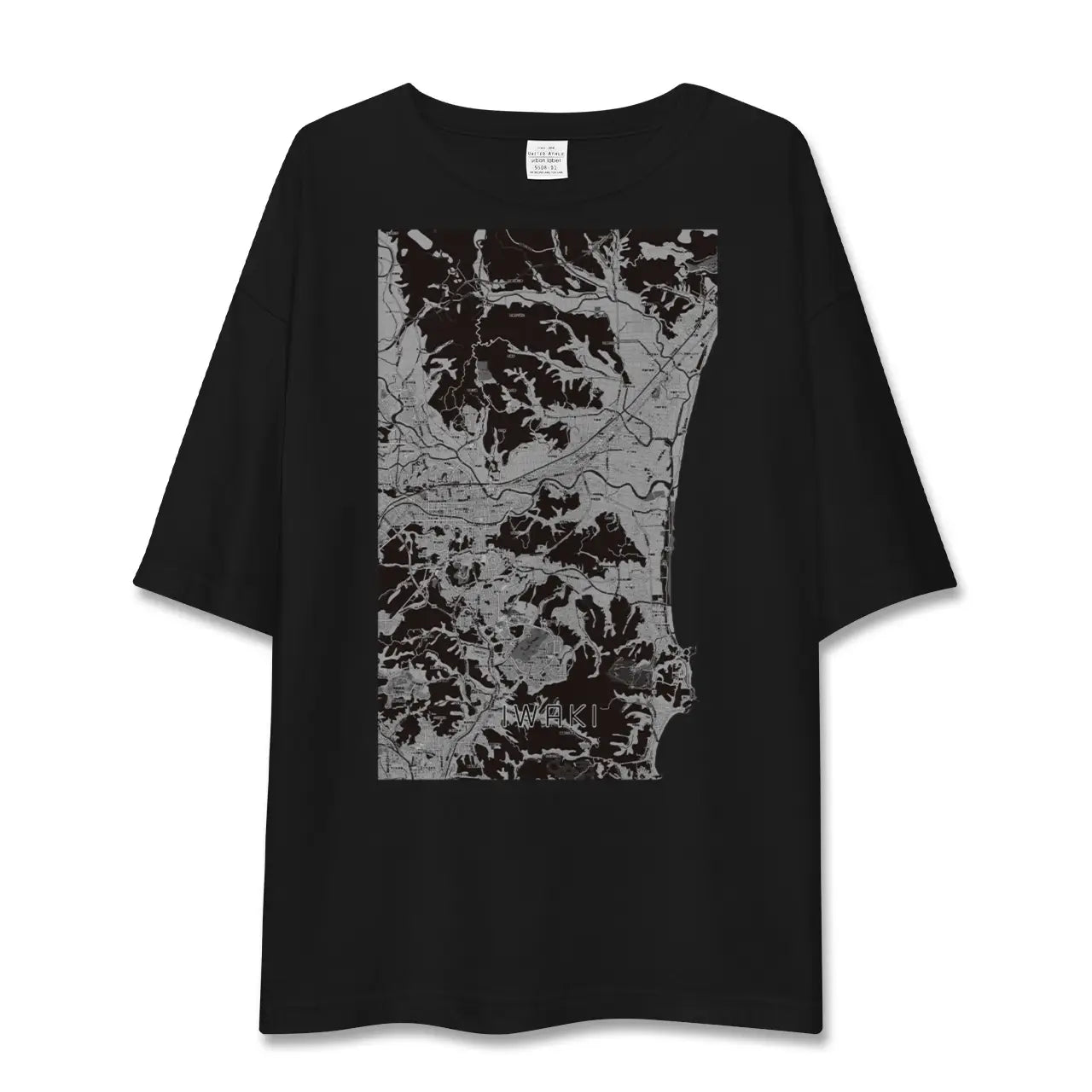 【いわき(福島県)】地図柄ビッグシルエットTシャツ