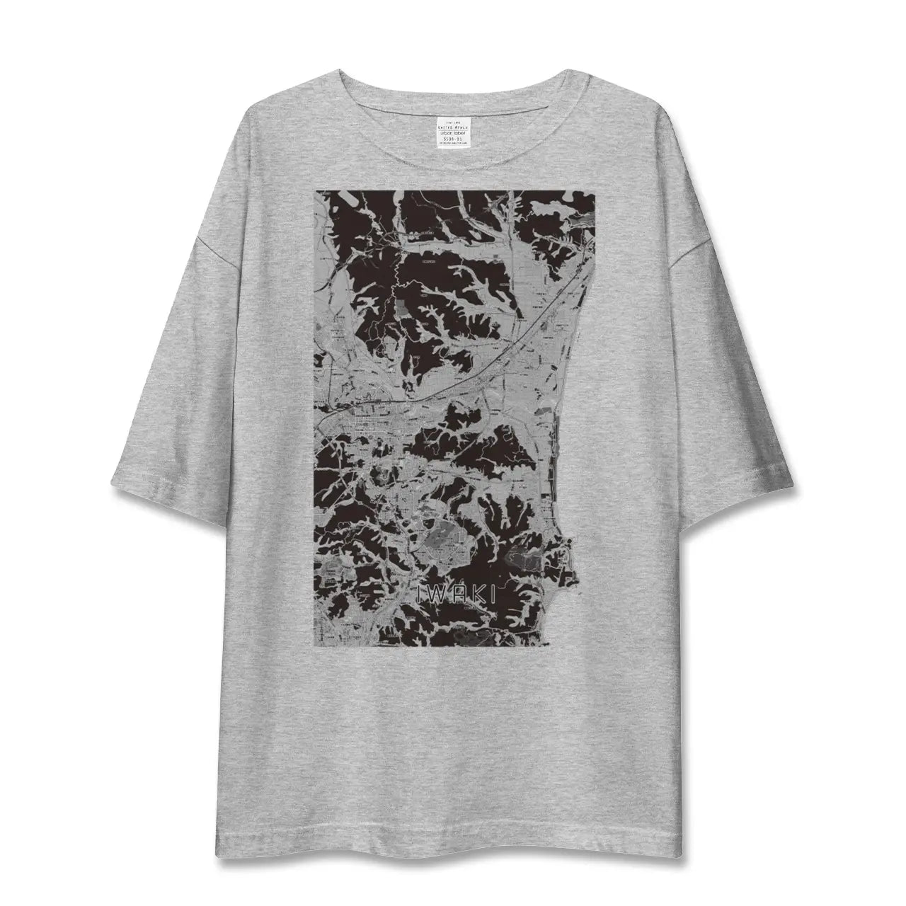 【いわき(福島県)】地図柄ビッグシルエットTシャツ
