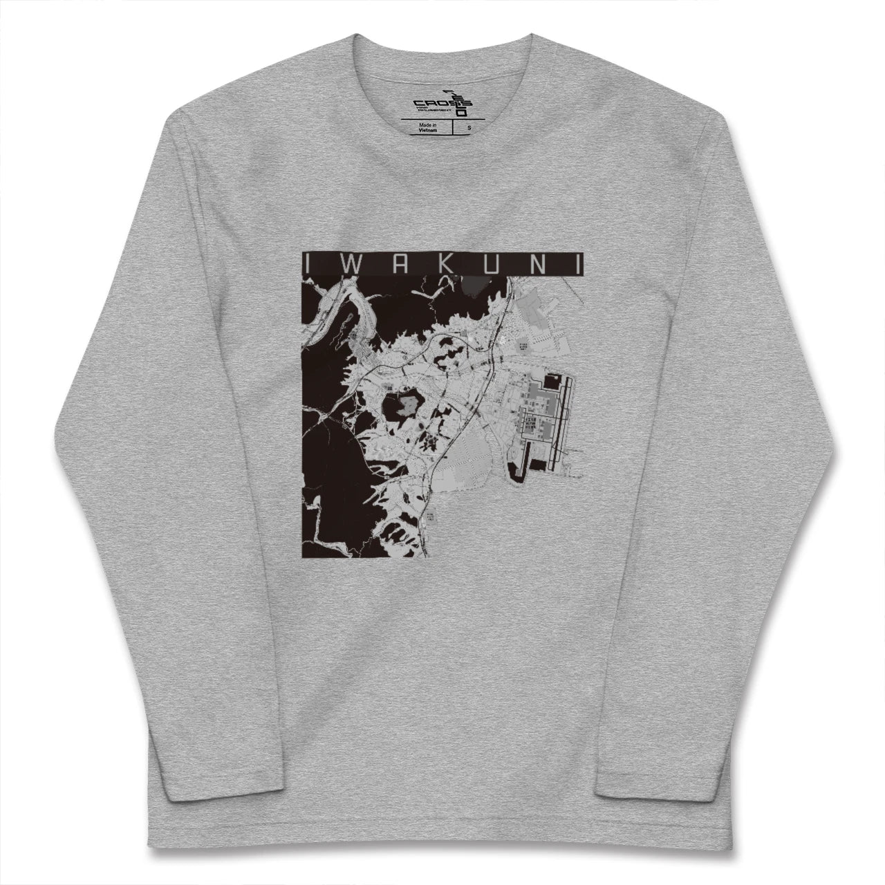 【岩国(山口県)】地図柄ロングスリーブTシャツ
