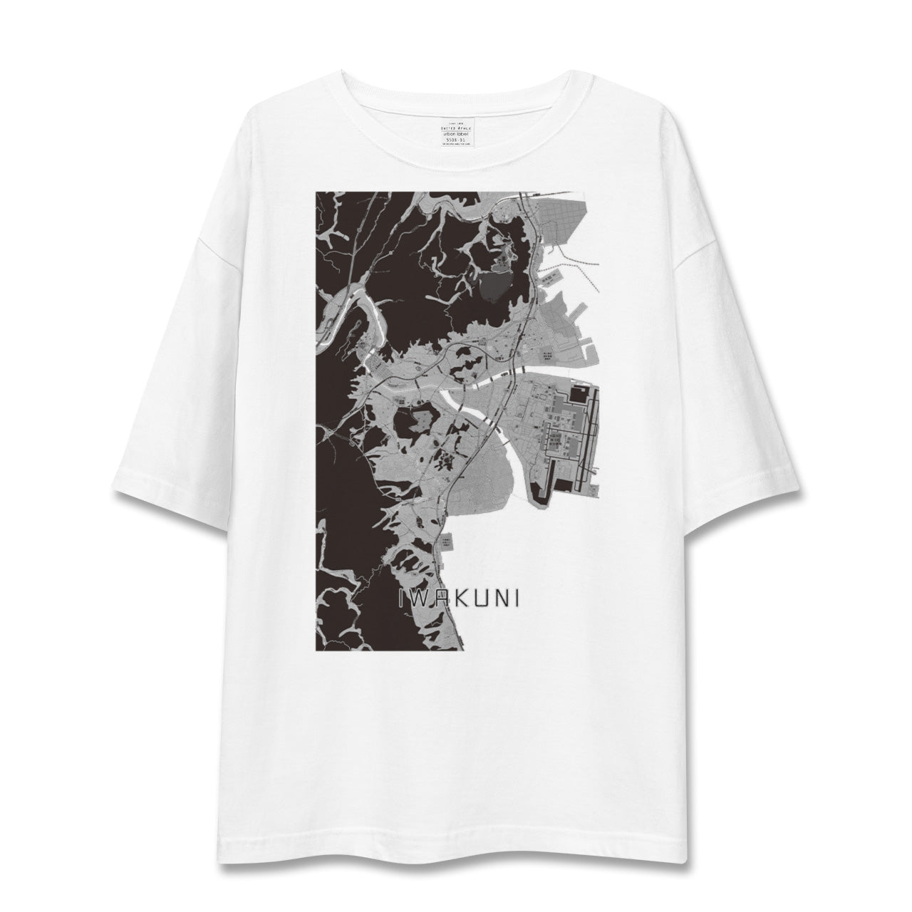 【岩国(山口県)】地図柄ビッグシルエットTシャツ