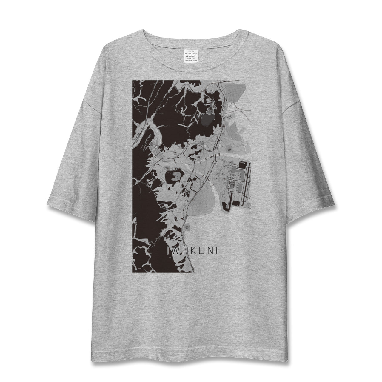 【岩国(山口県)】地図柄ビッグシルエットTシャツ