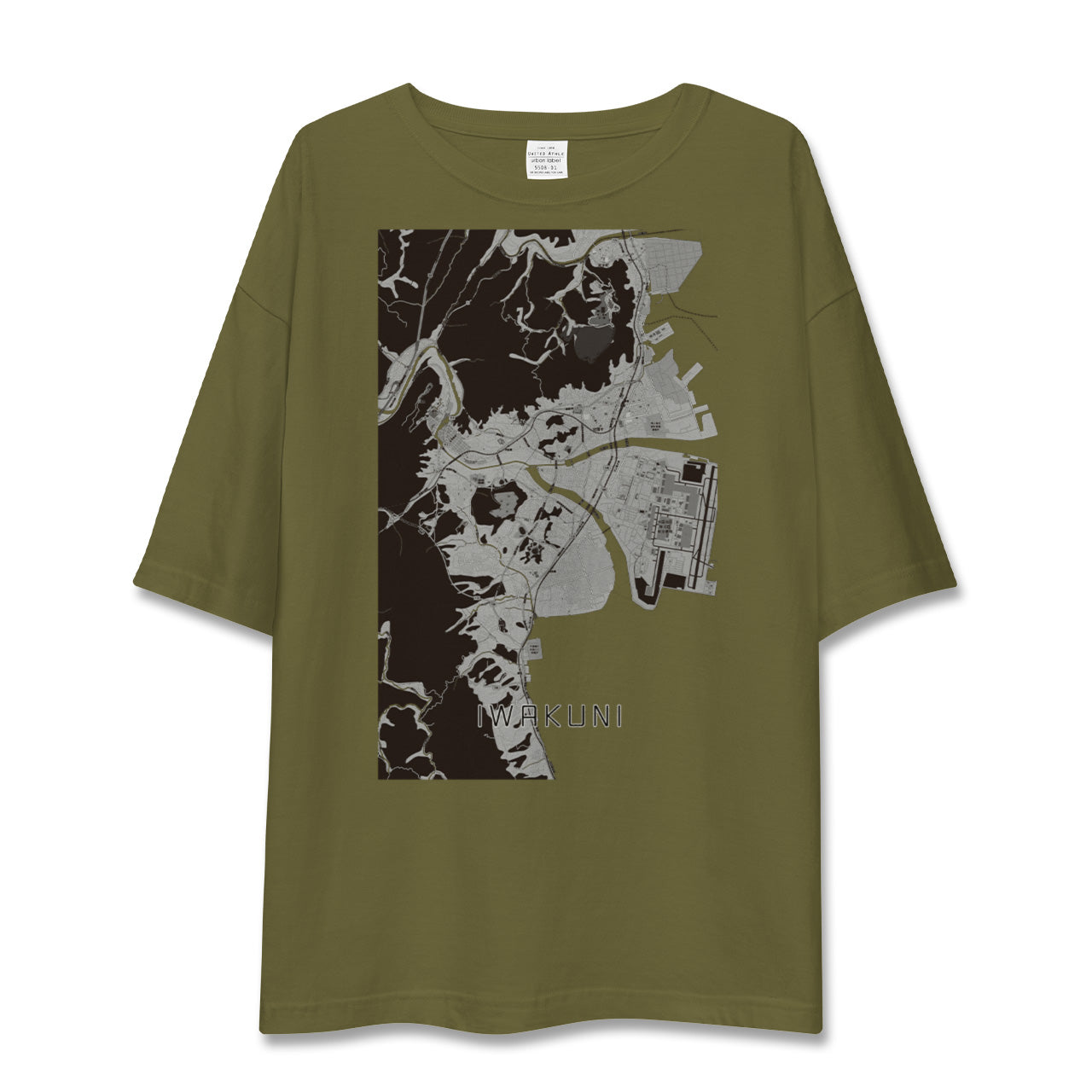 【岩国(山口県)】地図柄ビッグシルエットTシャツ