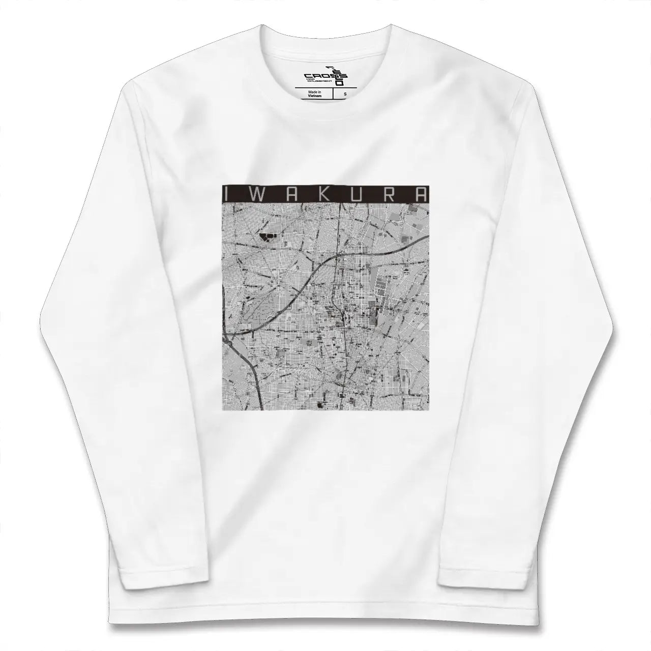 【岩倉(愛知県)】地図柄ロングスリーブTシャツ