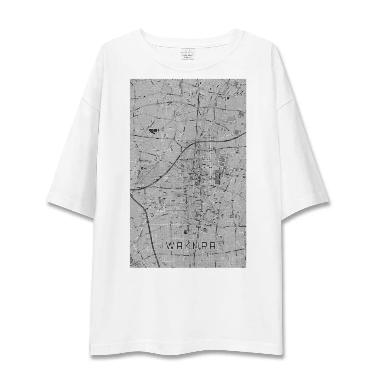 【岩倉(愛知県)】地図柄ビッグシルエットTシャツ