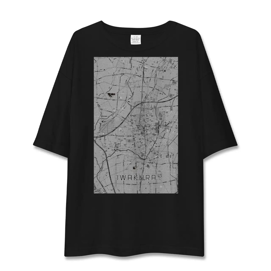 【岩倉(愛知県)】地図柄ビッグシルエットTシャツ