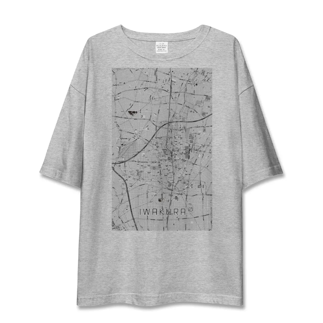 【岩倉(愛知県)】地図柄ビッグシルエットTシャツ