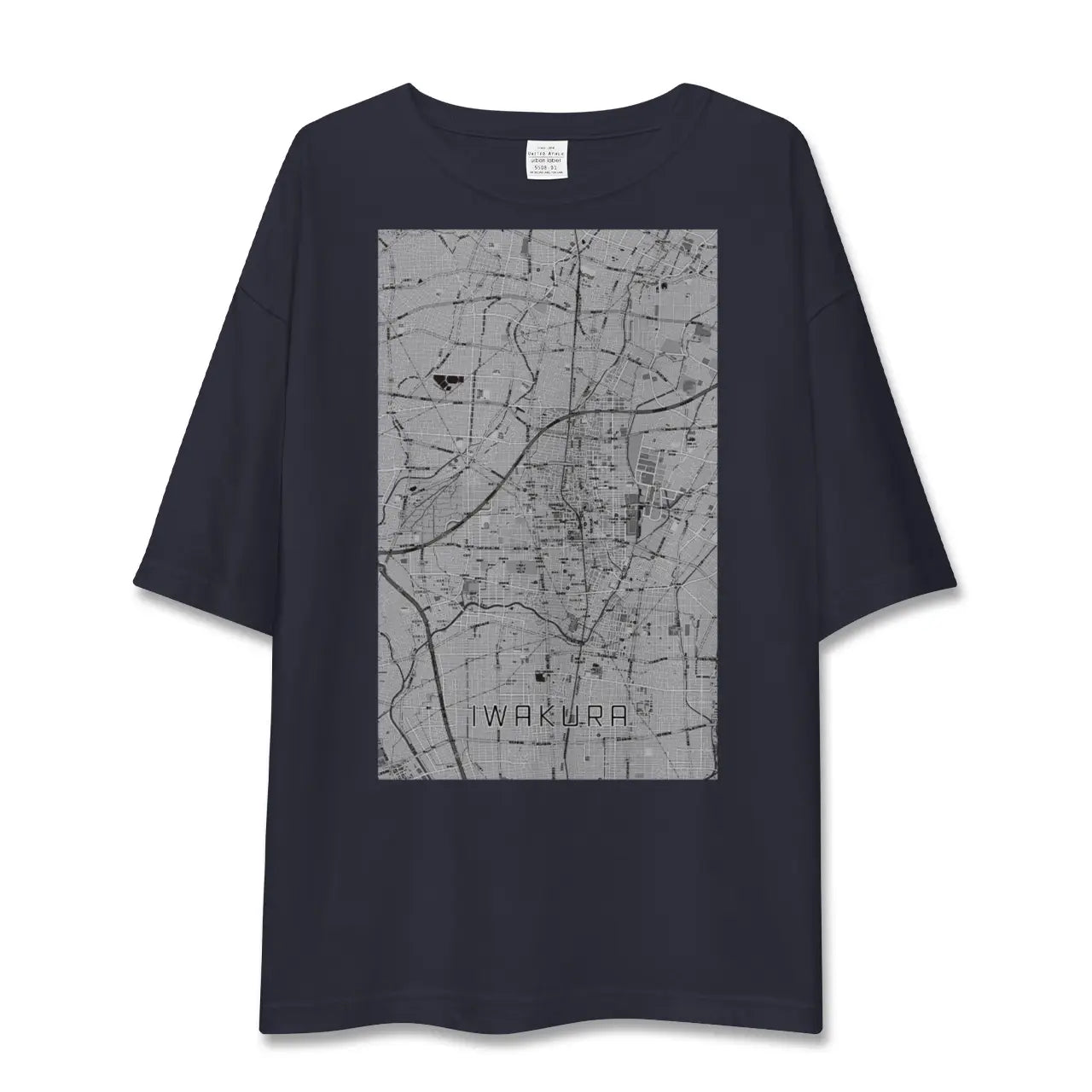 【岩倉(愛知県)】地図柄ビッグシルエットTシャツ