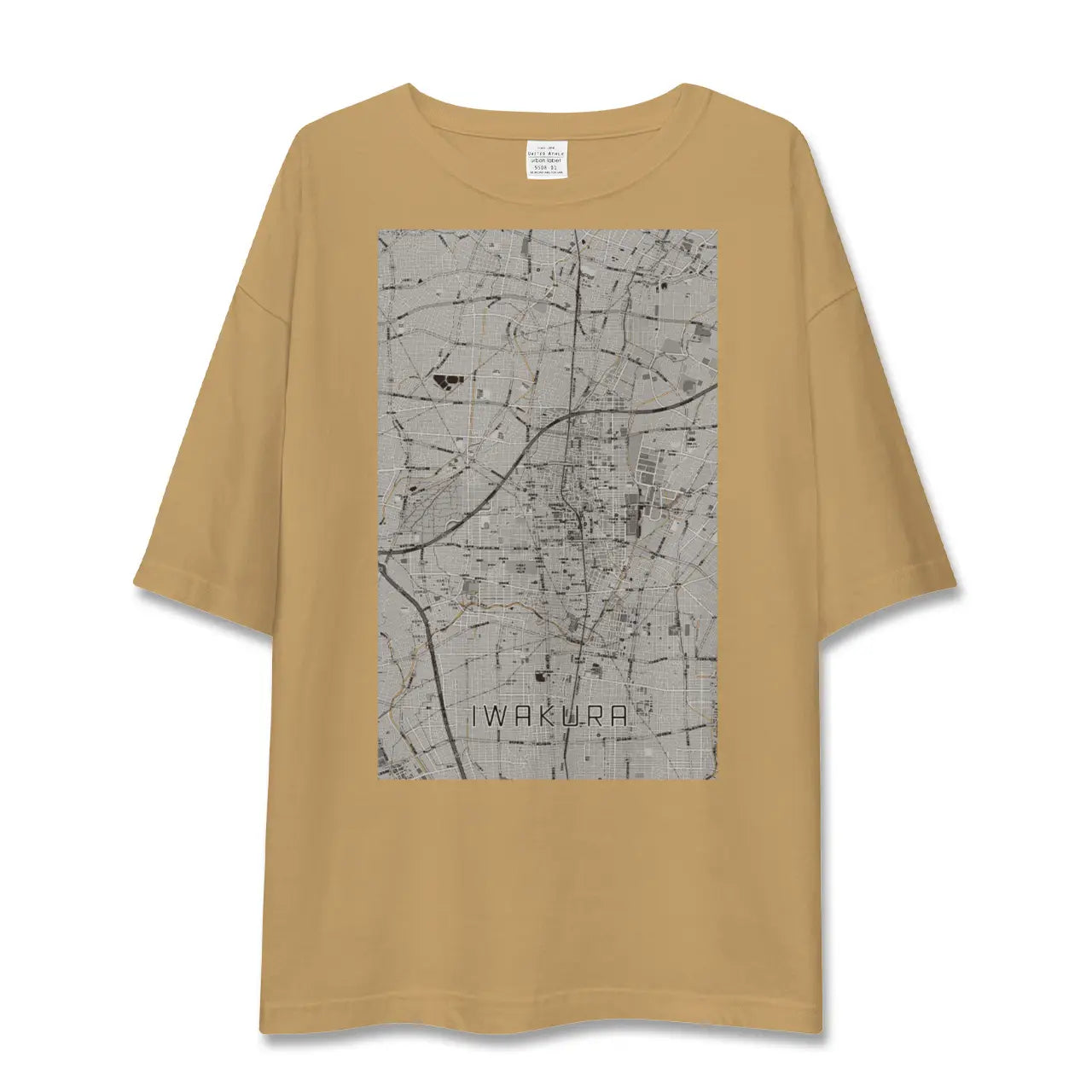 【岩倉(愛知県)】地図柄ビッグシルエットTシャツ