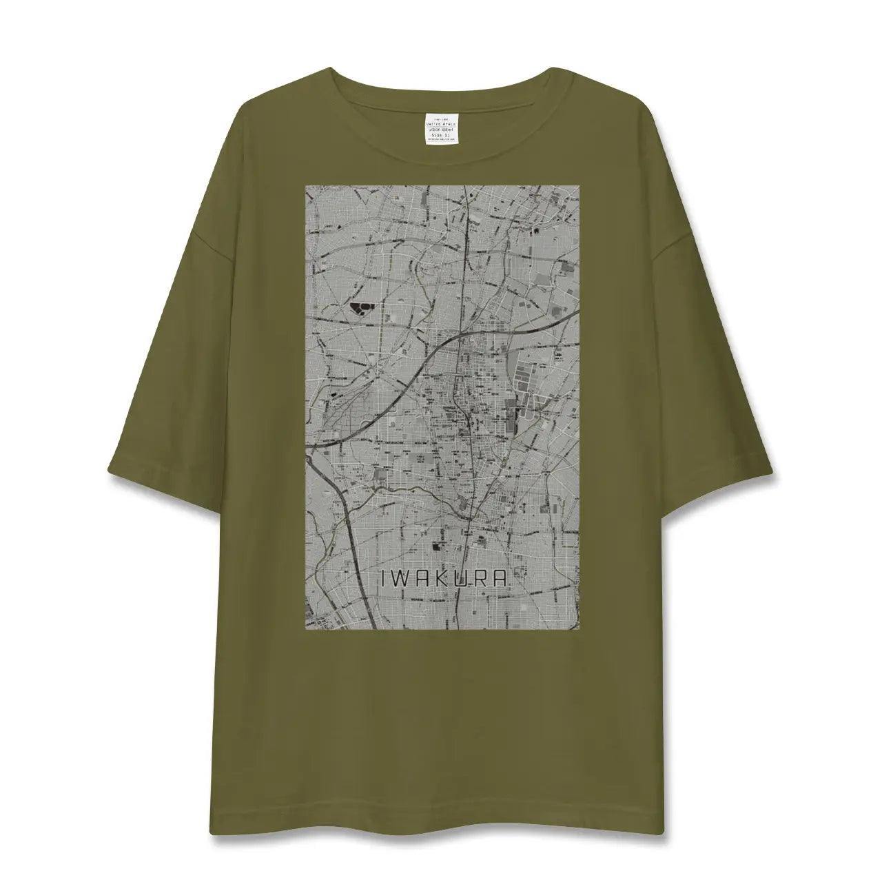 【岩倉(愛知県)】地図柄ビッグシルエットTシャツ