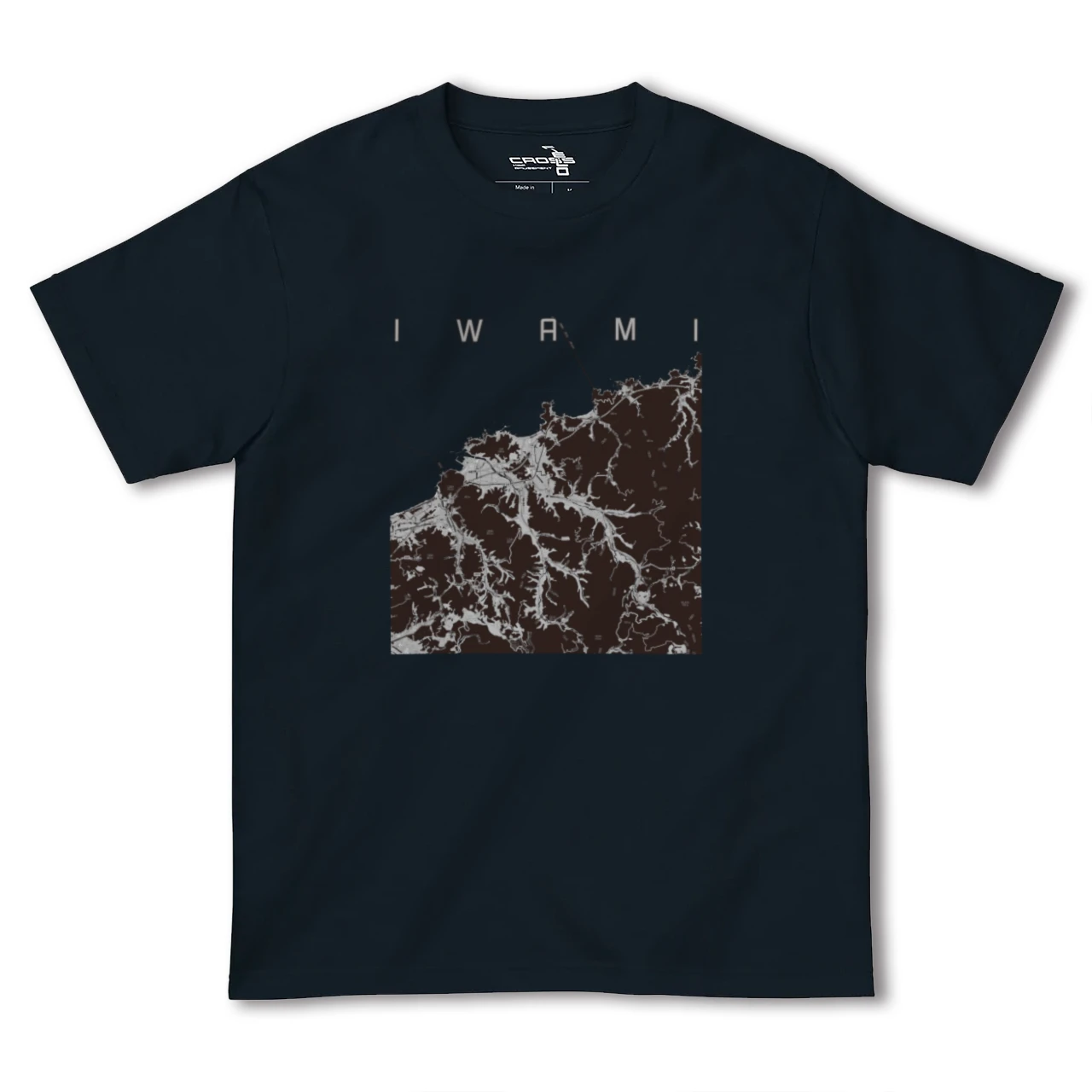 【岩美(鳥取県)】地図柄ヘビーウェイトTシャツ