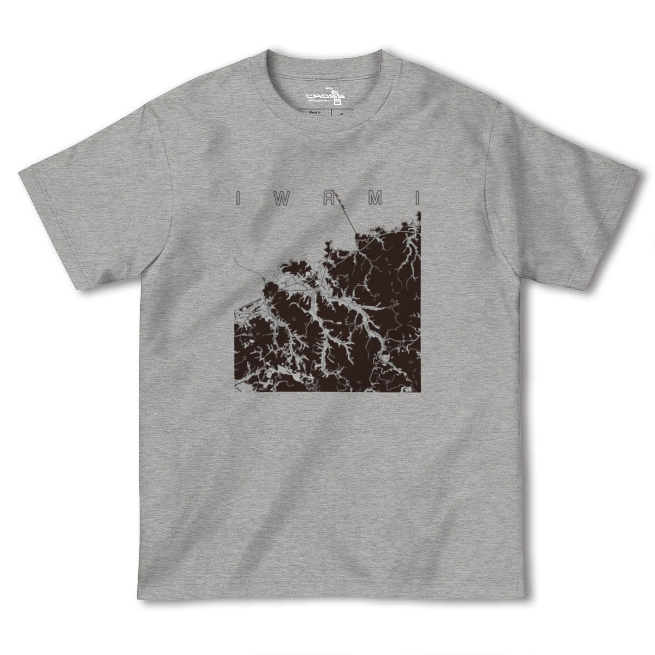 【岩美(鳥取県)】地図柄ヘビーウェイトTシャツ