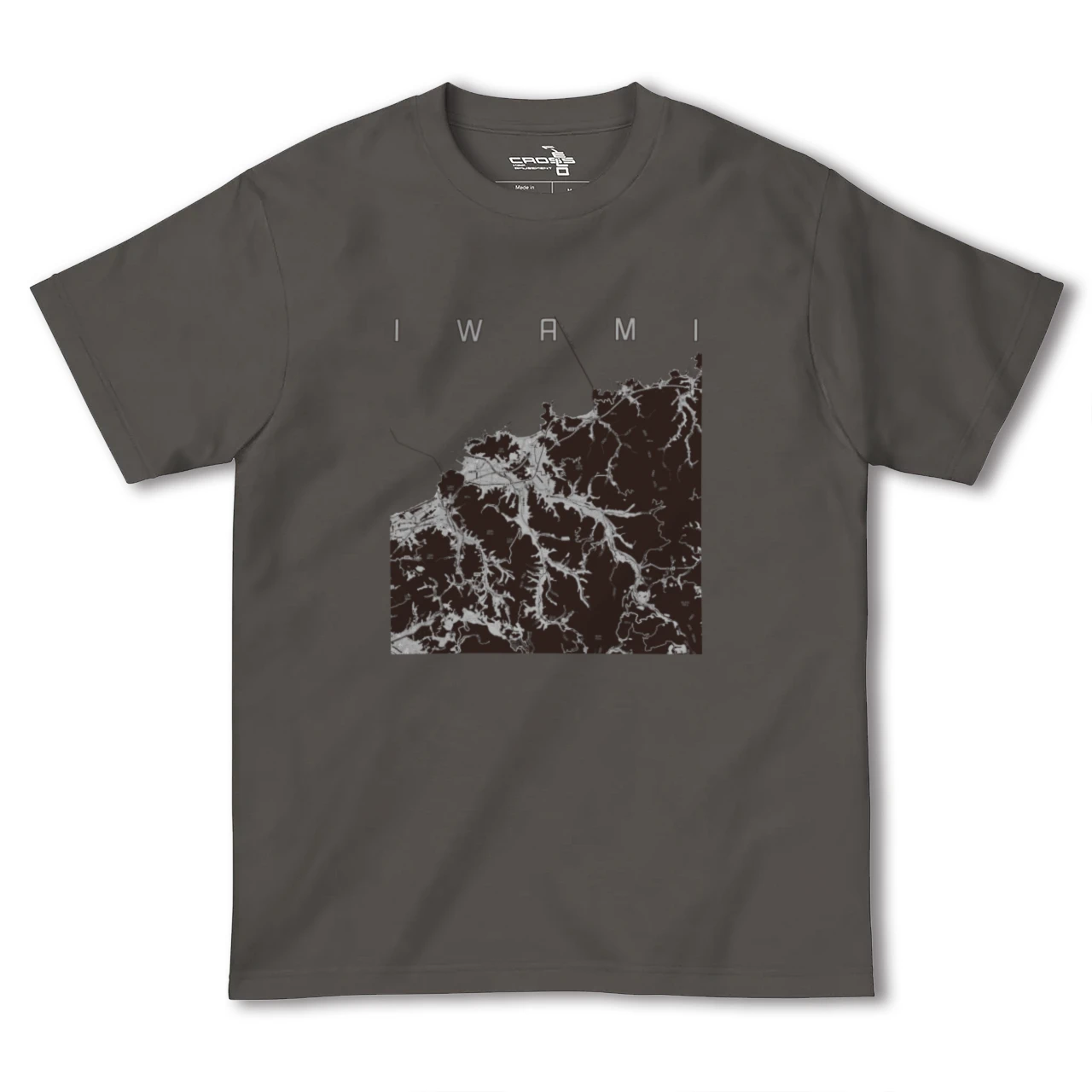 【岩美(鳥取県)】地図柄ヘビーウェイトTシャツ