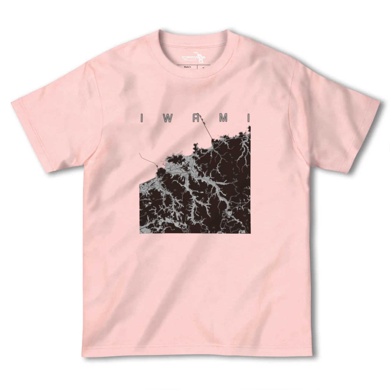 【岩美(鳥取県)】地図柄ヘビーウェイトTシャツ