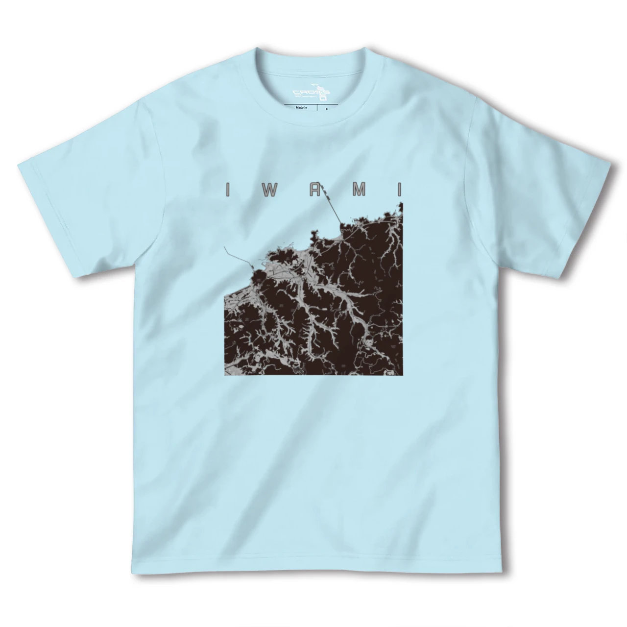【岩美(鳥取県)】地図柄ヘビーウェイトTシャツ
