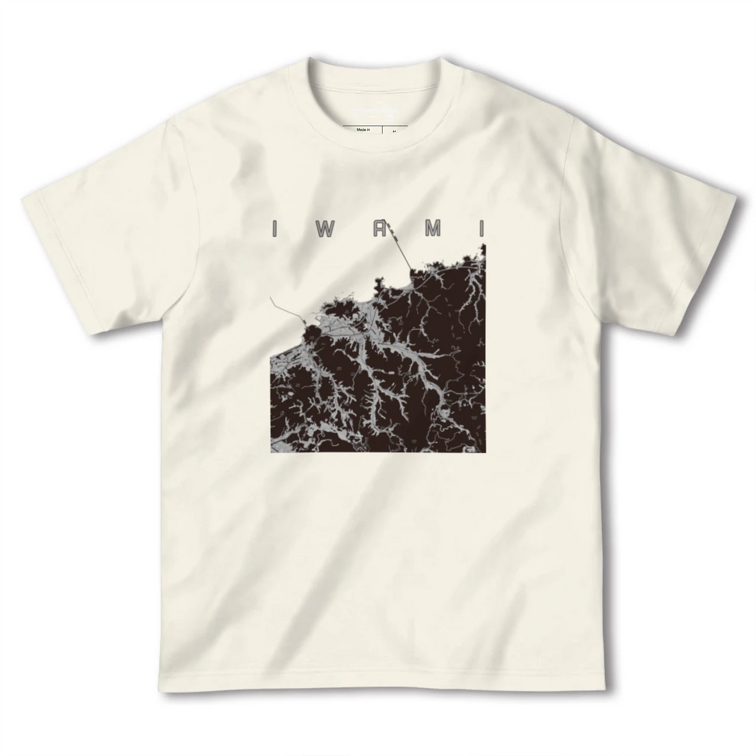 【岩美(鳥取県)】地図柄ヘビーウェイトTシャツ