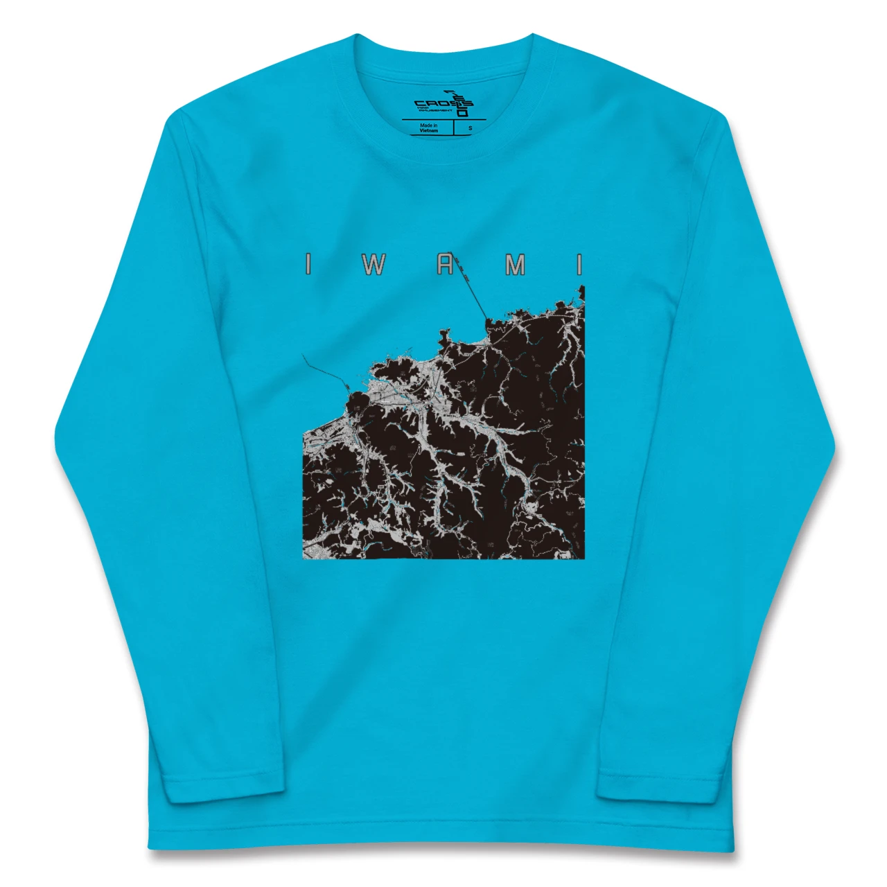 【岩美(鳥取県)】地図柄ロングスリーブTシャツ