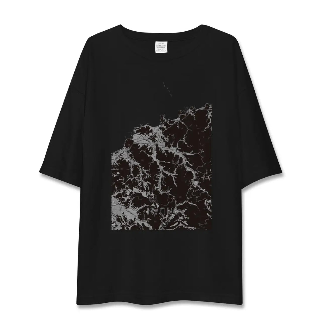 【岩美(鳥取県)】地図柄ビッグシルエットTシャツ