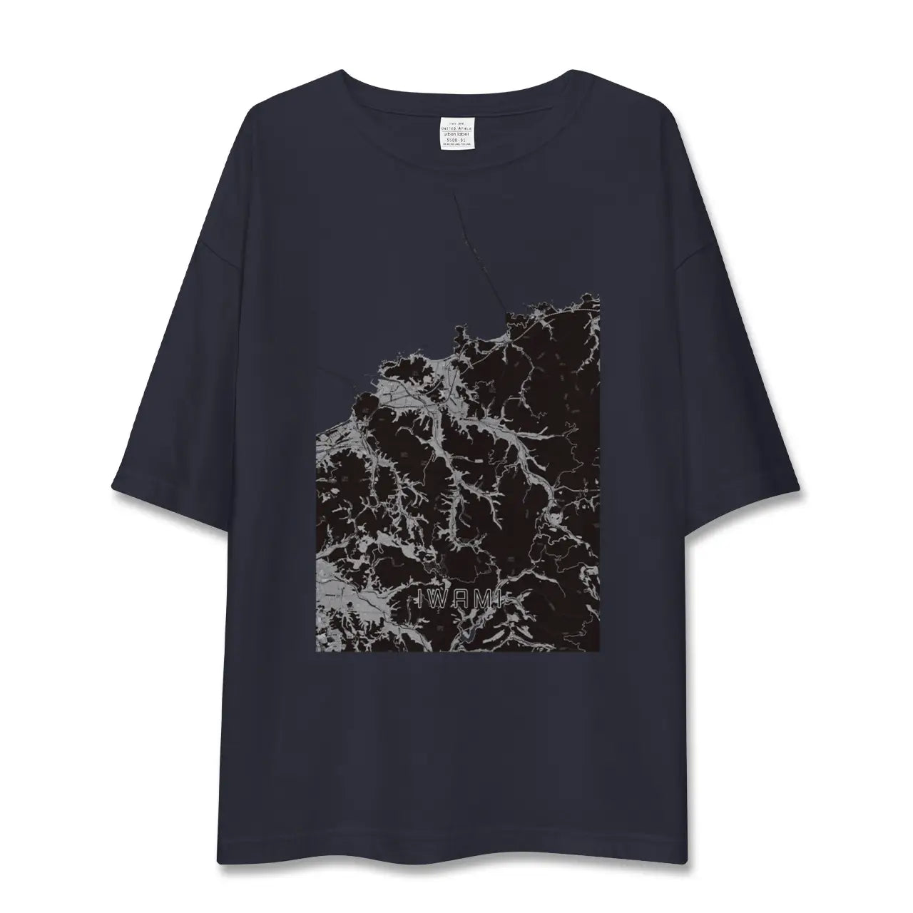 【岩美(鳥取県)】地図柄ビッグシルエットTシャツ