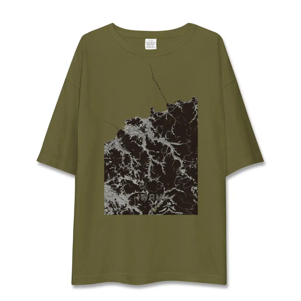 【岩美(鳥取県)】地図柄ビッグシルエットTシャツ