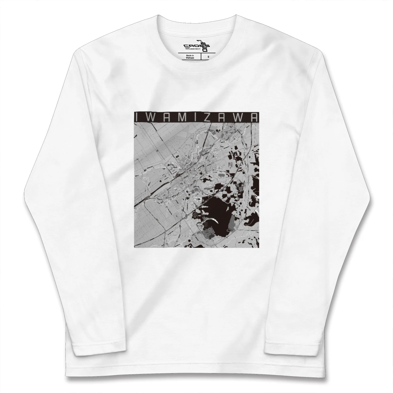【岩見沢(北海道)】地図柄ロングスリーブTシャツ