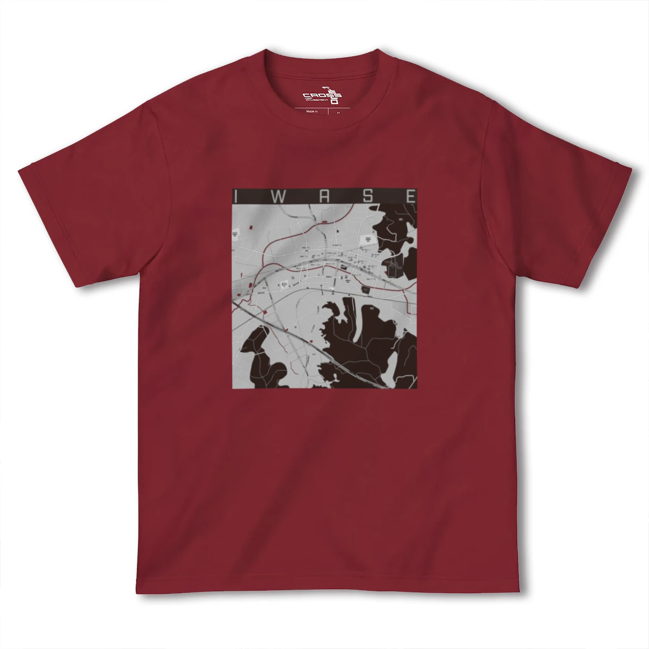 【岩瀬(茨城県)】地図柄ヘビーウェイトTシャツ