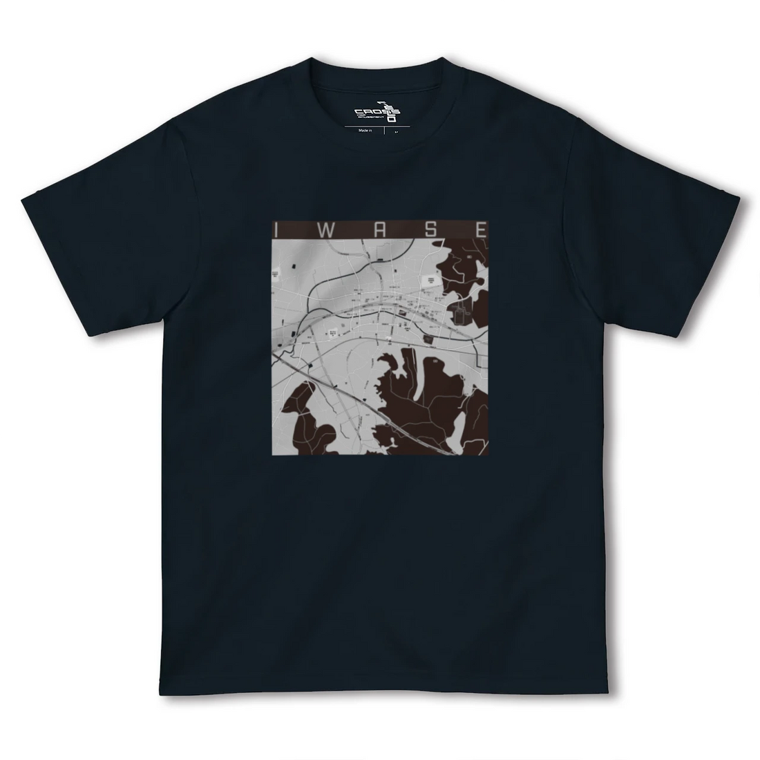 【岩瀬(茨城県)】地図柄ヘビーウェイトTシャツ