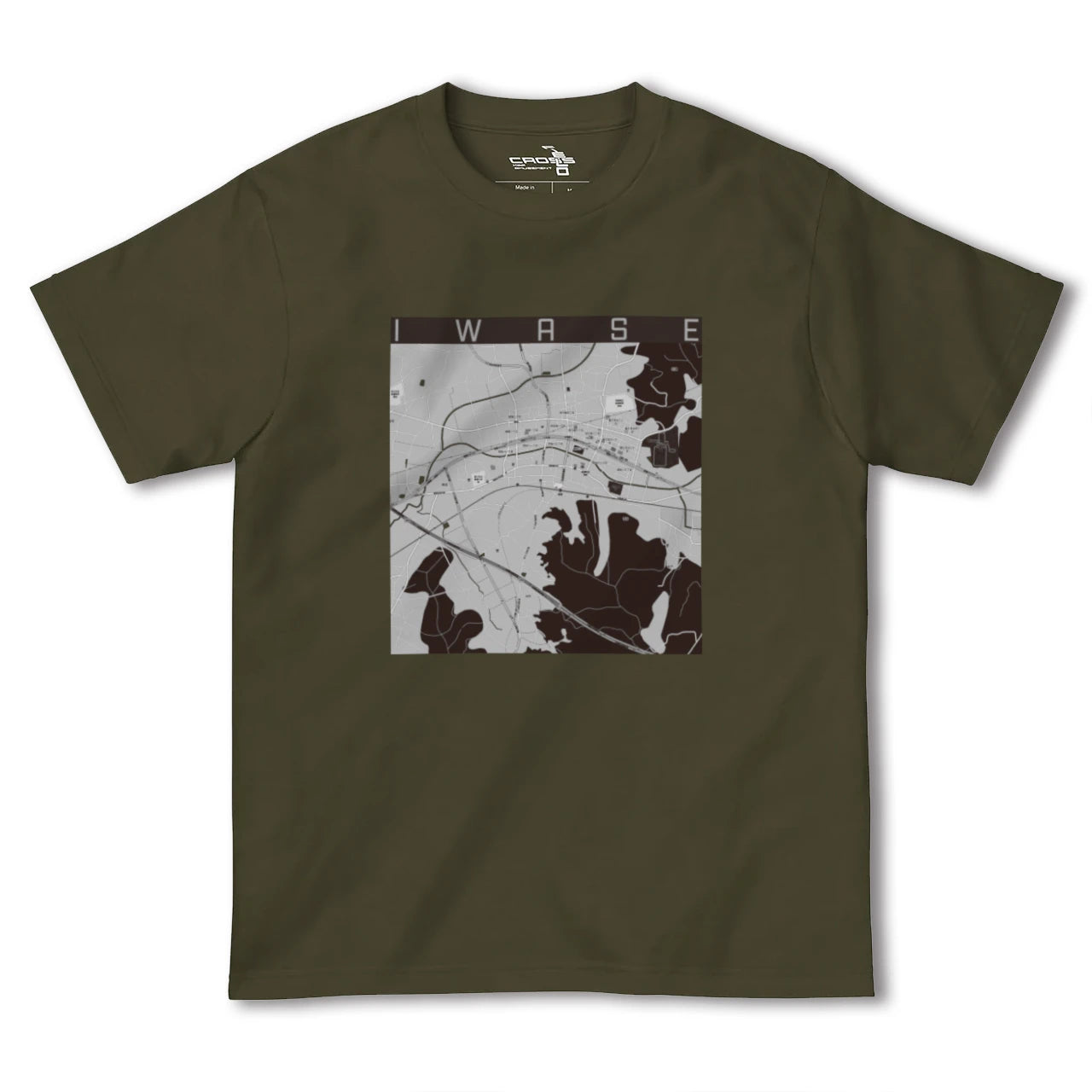 【岩瀬(茨城県)】地図柄ヘビーウェイトTシャツ