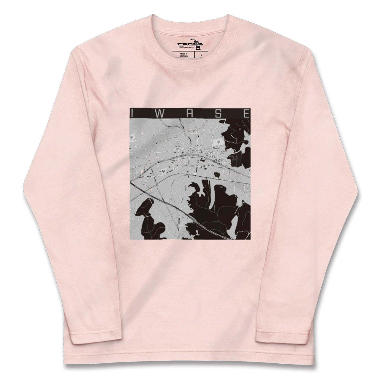 【岩瀬(茨城県)】地図柄ロングスリーブTシャツ