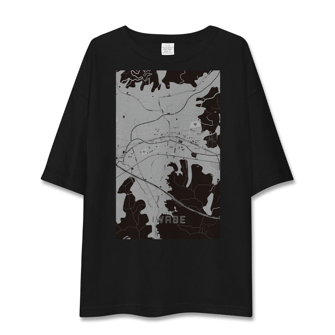 【岩瀬(茨城県)】地図柄ビッグシルエットTシャツ