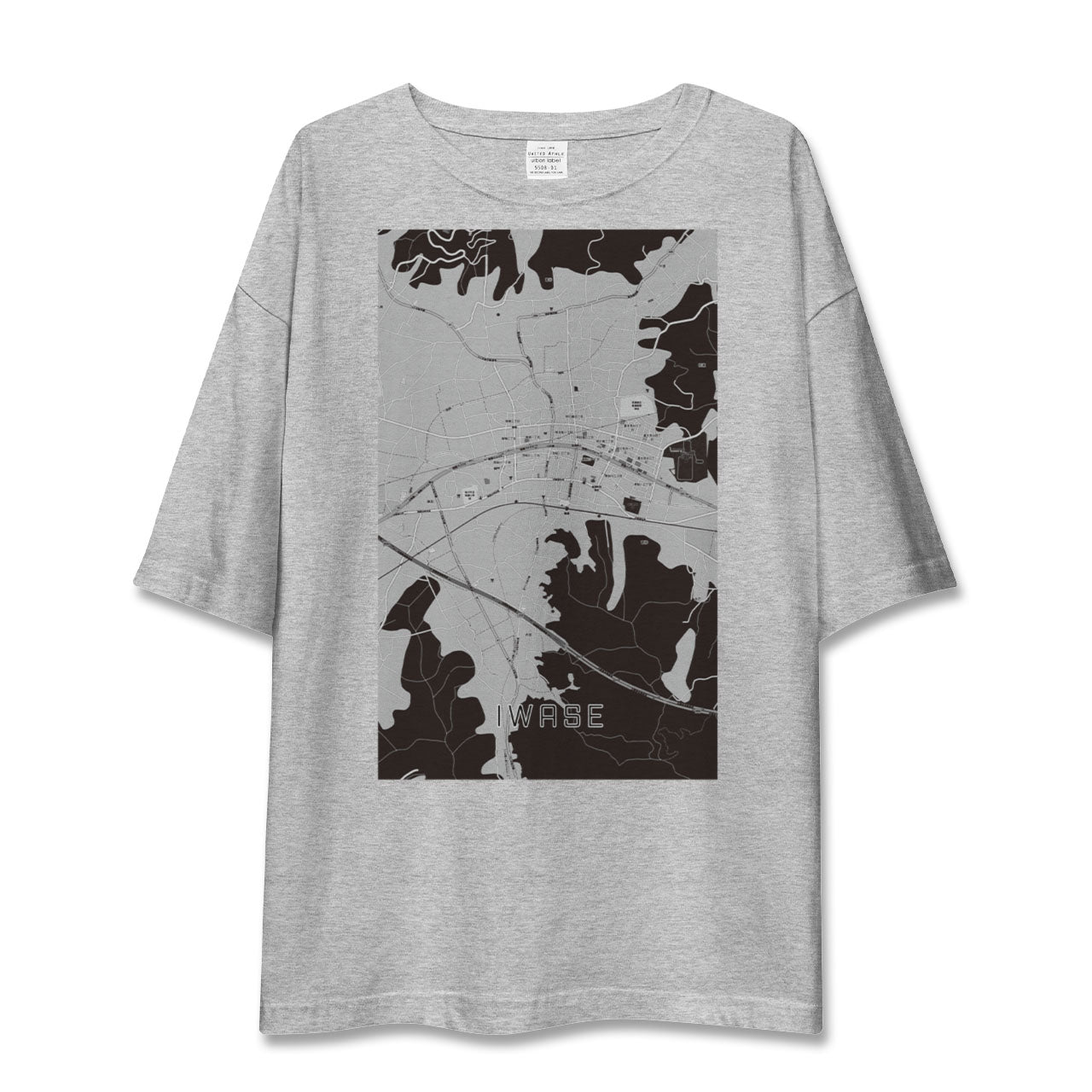 【岩瀬(茨城県)】地図柄ビッグシルエットTシャツ
