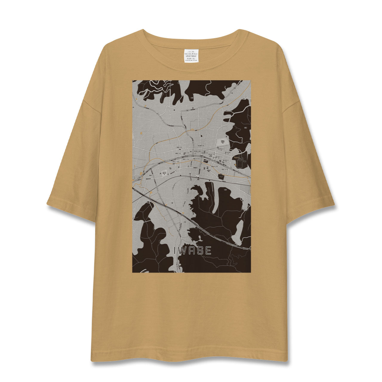 【岩瀬(茨城県)】地図柄ビッグシルエットTシャツ