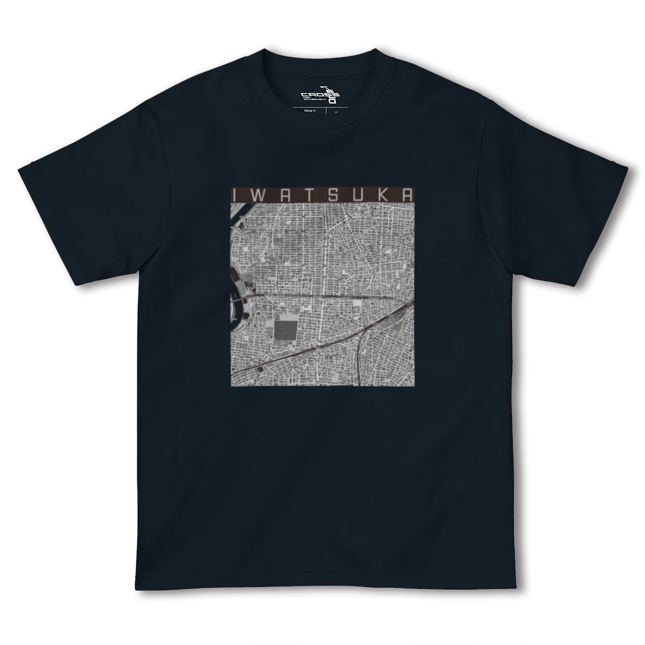【岩塚(愛知県)】地図柄ヘビーウェイトTシャツ