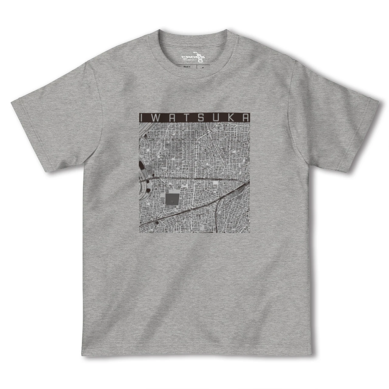 【岩塚(愛知県)】地図柄ヘビーウェイトTシャツ