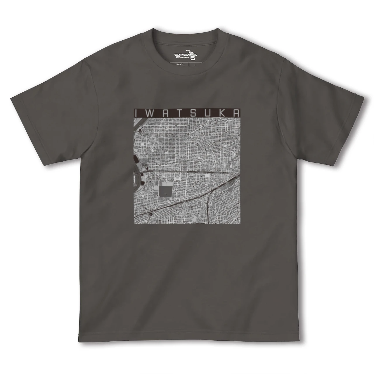 【岩塚(愛知県)】地図柄ヘビーウェイトTシャツ