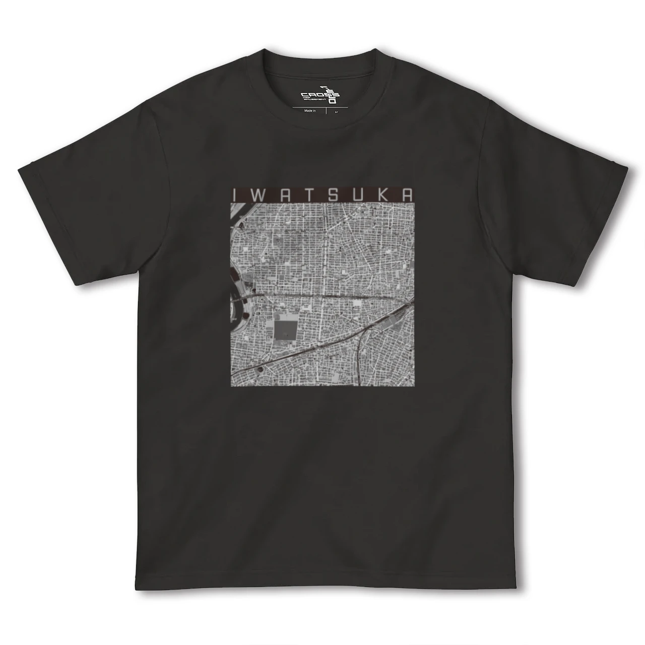 【岩塚(愛知県)】地図柄ヘビーウェイトTシャツ