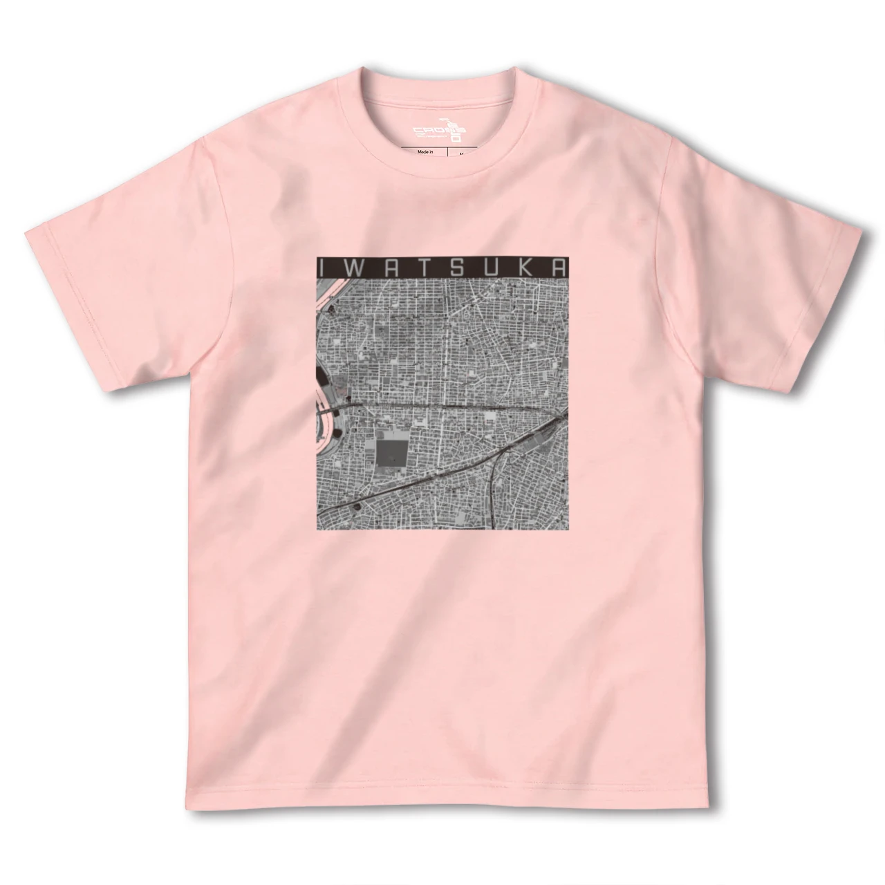 【岩塚(愛知県)】地図柄ヘビーウェイトTシャツ