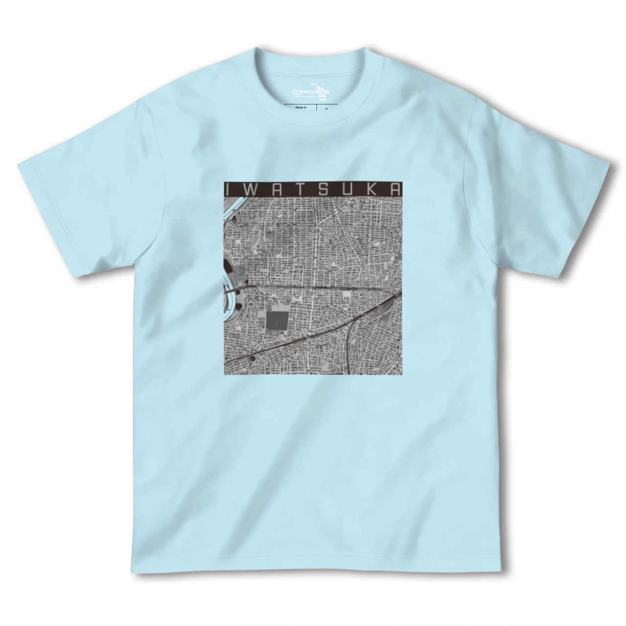 【岩塚(愛知県)】地図柄ヘビーウェイトTシャツ