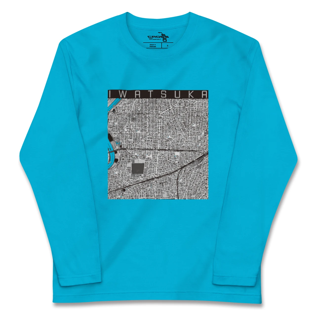【岩塚(愛知県)】地図柄ロングスリーブTシャツ