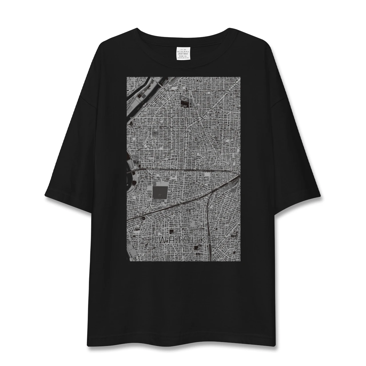 【岩塚(愛知県)】地図柄ビッグシルエットTシャツ