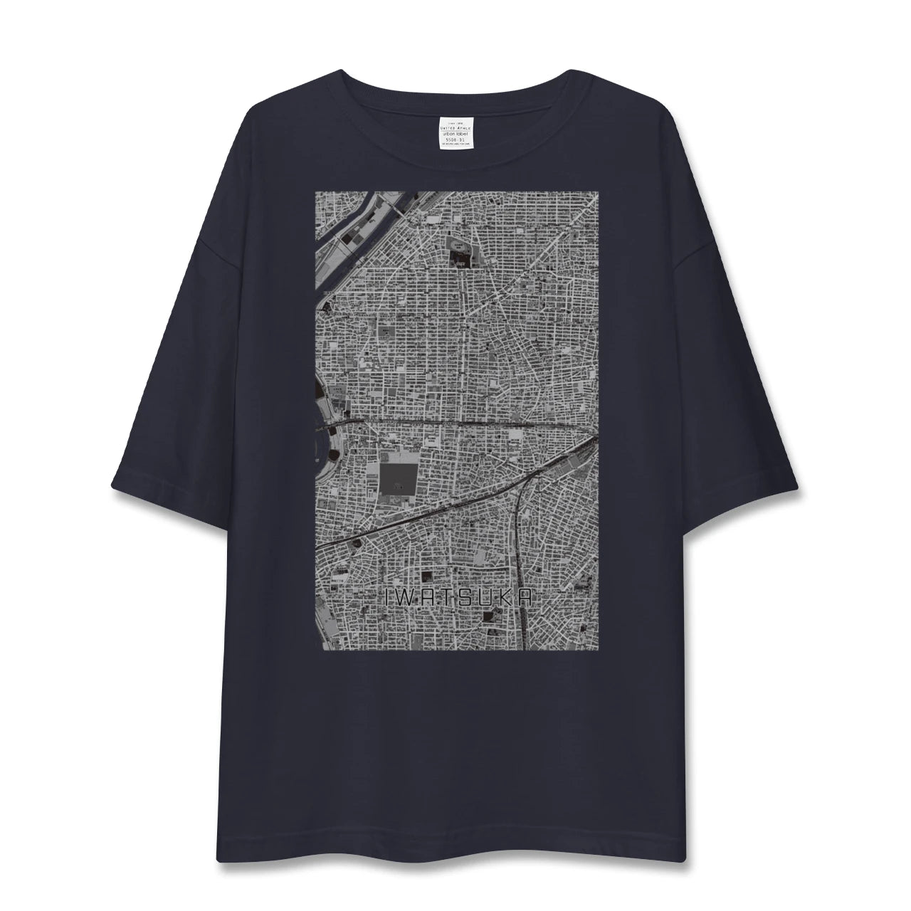 【岩塚(愛知県)】地図柄ビッグシルエットTシャツ