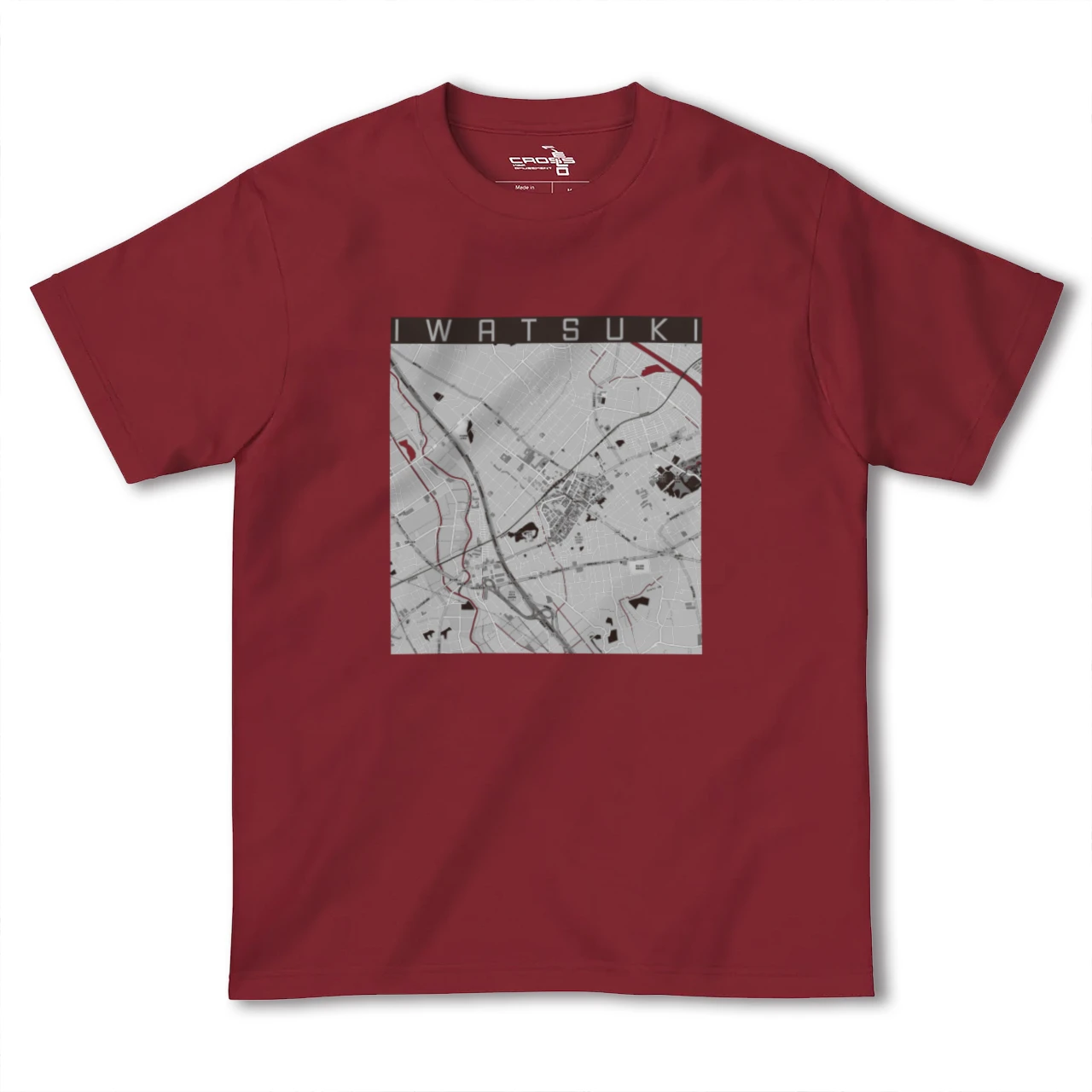 【岩槻(埼玉県)】地図柄ヘビーウェイトTシャツ