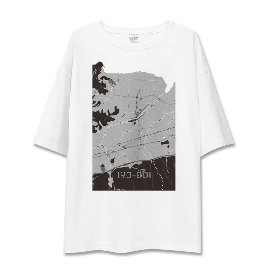 【伊予土居(愛媛県)】地図柄ビッグシルエットTシャツ