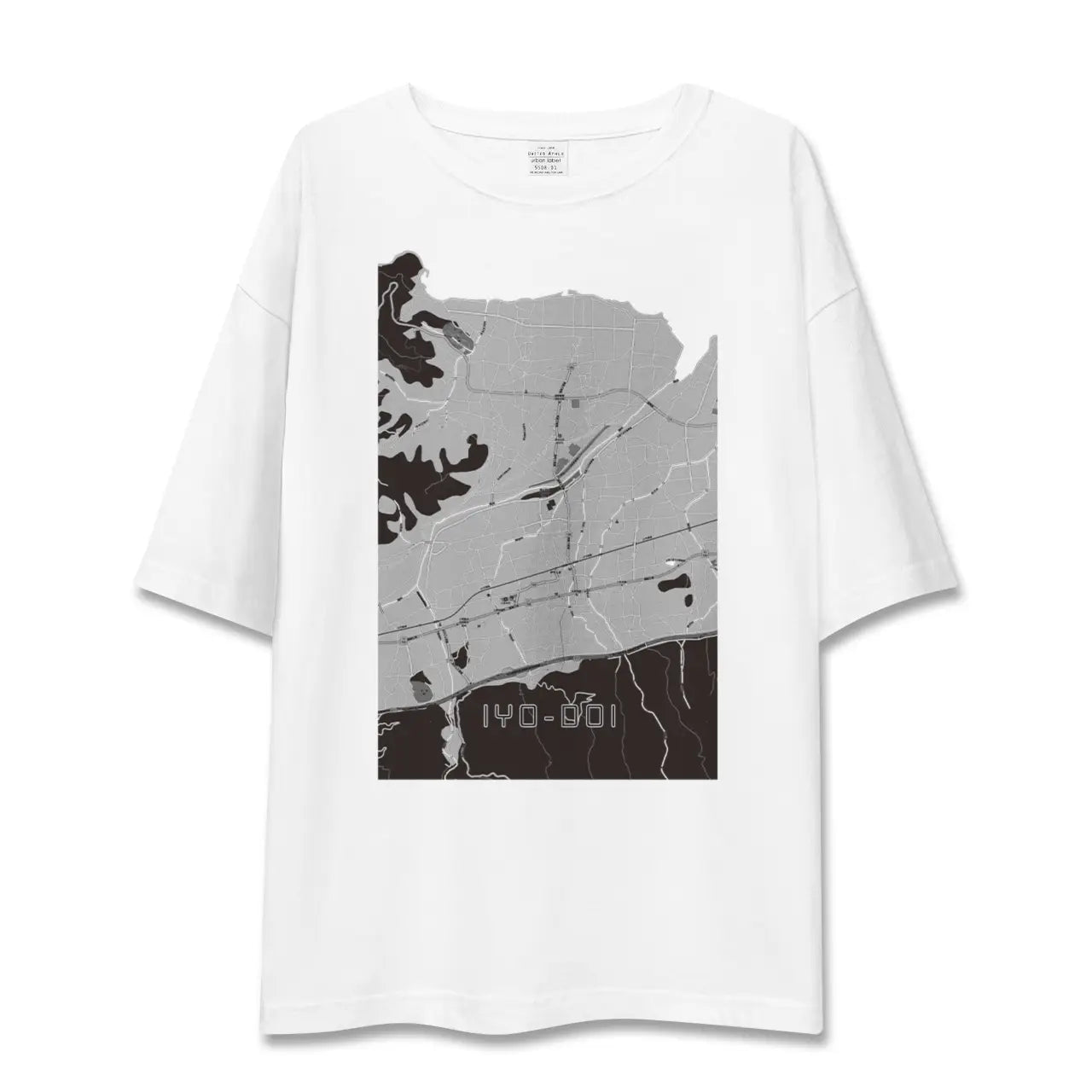 【伊予土居(愛媛県)】地図柄ビッグシルエットTシャツ