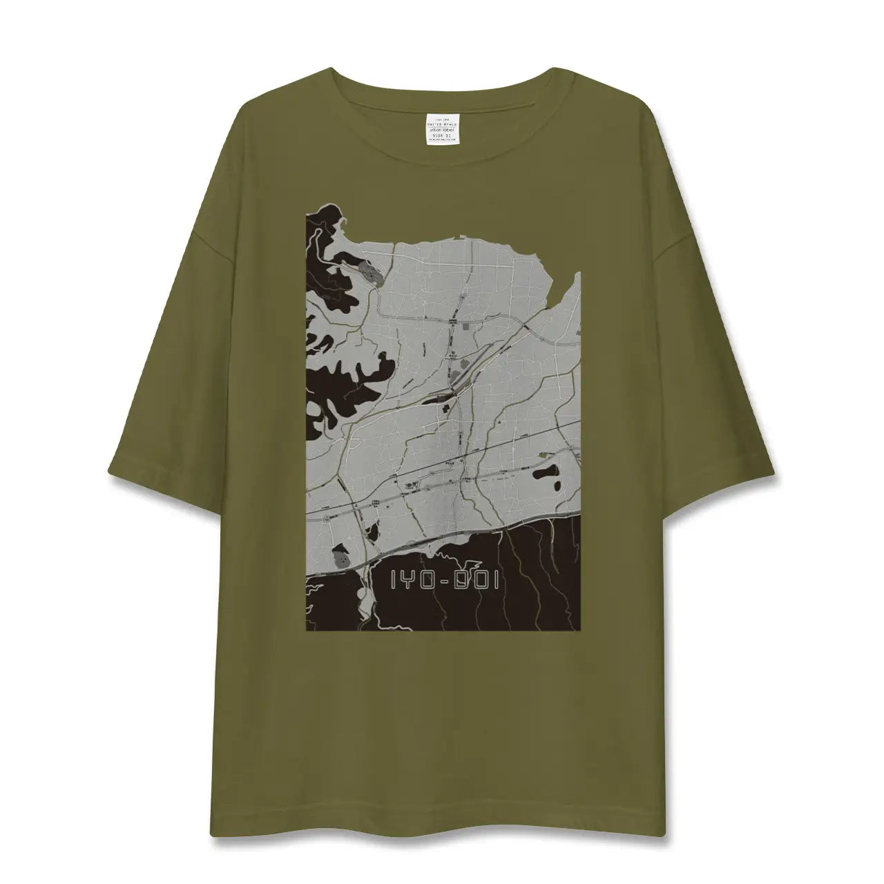 【伊予土居(愛媛県)】地図柄ビッグシルエットTシャツ